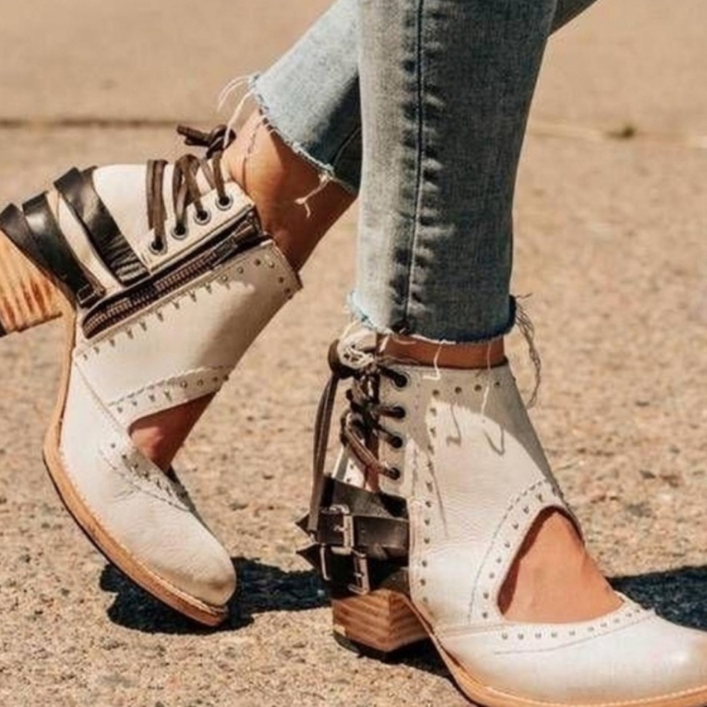 FREEBIRD Desert Cream Ankle Bootie